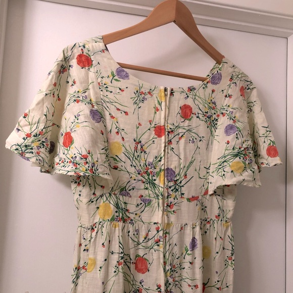 RARE VINTAGE LANZ GARDEN PARTY FLORAL MAXI DRESS - Picture 3 of 9